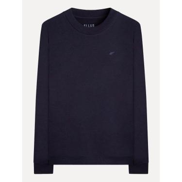 Imagem de Moletom Ellus Masculino Crewneck Regular Basic Easa Azul Marinho-Masculino