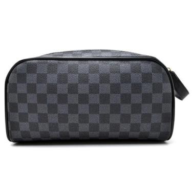 Imagem de Necesserie Bolsa Feminina e Masculina de Mão - Rosa Helena, Preto