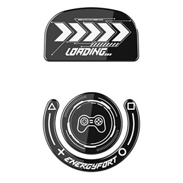 Imagem de MOSHOU Patins de mouse de vidro, deslizamento controlável consistente, borda redonda polida, pés de mouse para jogos superrápidos com sola durável para Logitech G Pro X Superlight (Tipo-C, preto)