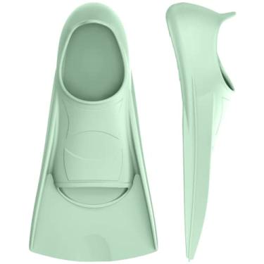 Imagem de Gintenco Nadadeiras, Nadadeiras de Treinamento de Natação para Crianças para Natação de Volta, Nadadeiras de Viagem com Bolsa de Malha, Nadadeiras de Silicone para Crianças, Adolescentes, Adultos, Mul