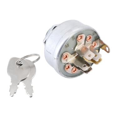 Imagem de Dokili Substituição do interruptor de ignição para Stens 430-512 Toro 103990 Power King 03-2028 AYP 2683R Lesco 050102 Oregon 33-399 com 2 chaves