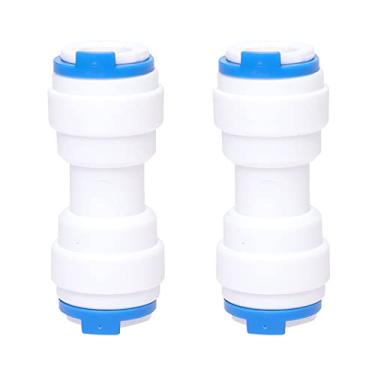 Imagem de WR02X11330 unidade conectora para refrigerador GE, 5/16" x 5/16" conector de tubo de linha de água peça de reposição pacote com 2