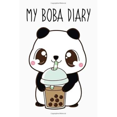 Imagem de My Boba Diary Panda Edition: Boba Tea, Bubble Tea, Blank College Ruled Line Notebook Journal for Students & Teachers, Funny Diary, Gift for Tea Lover, Composition Book
