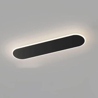 Imagem de Luminárias de teto embutidas LED lineares de decoração moderna Branco Minimalista Tira longa Barra de luz de teto regulável Barra de luz de teto dourada para corredor Lâmpada de teto preta d