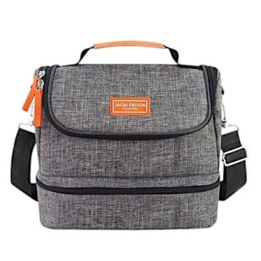 Imagem de Bolsa Térmica com 2 Compartimentos Jacki Design - Vibe, Cinza