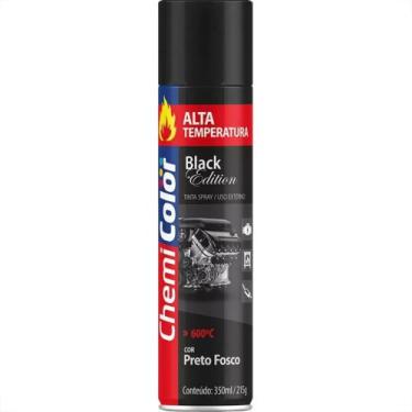 Imagem de Spray Chemicolor Alta Temperatura Preto 350Ml/215G. - BASTON CHEMICOLO