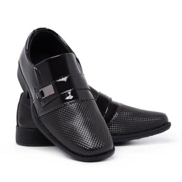 Imagem de Sapato Social Infantil Moderno Verniz 448 (Marrom, BR, Criança de 4 a 8 anos, Numérico, 25)