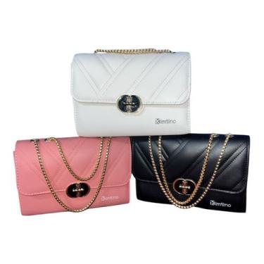 Imagem de Bolsa Feminina Tiracolo com Alça de Corrente  Elegância e Sofisticação