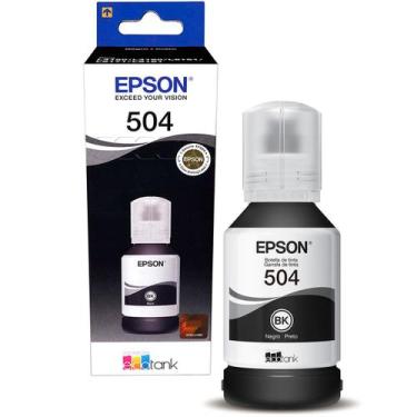Imagem de Refil Epson T504 Preto 127ml para Impressoras L4150 / L4160 / L6171 / 