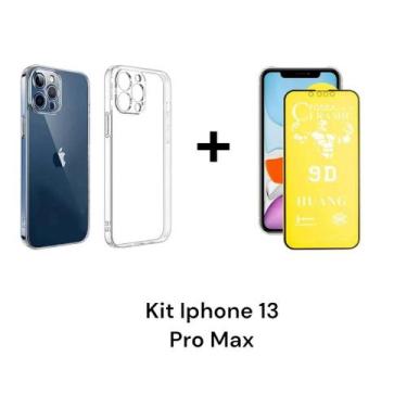 Imagem de 1UN Película Fosca 9D Para Iphone 13 PRO MAX + 1UN Capa Capinha Anti I