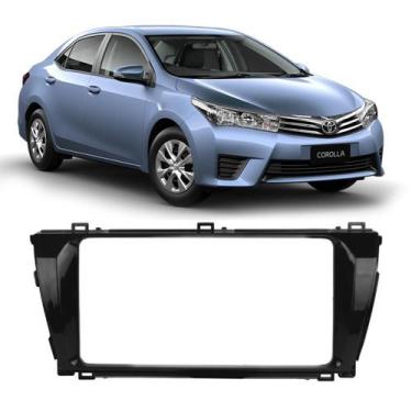 Imagem de Moldura Painel 2 Din Corolla 2015 A 2017 Multimidia Dvd Som  - Ecarfra