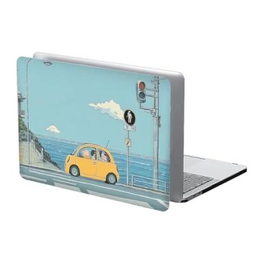 Imagem de COTAIL Compatível com MacBook Air 13 polegadas, capa rígida de plástico para 2025 2024 2023 2022 capa protetora rígida, 13.3 Air (A1932/A2179/A2337), carro amarelo
