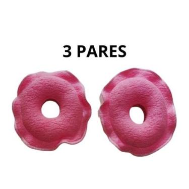 Imagem de Kit com 6 rosquinhas de amamentação (proteção para os seios) - Ateliê 