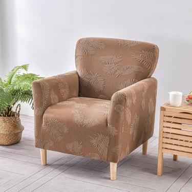 Imagem de Capas para móveis de sala de estar, capas elásticas para poltronas e sofás com braços, laváveis ​​à máquina, decoração moderna para casa(Brown)