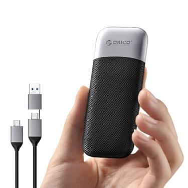 Imagem de ORICO SSD portátil de 1 TB, até 1050 MB/s, compacto com cabo USB C e A 2 em 1, unidades de estado sólido externas, armazenamento confiável para smartphone USB C, tablet, PC - M10PRO