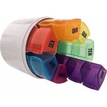 Imagem de Porta Comprimiidos Bic Bem Estar Semanal 4 Vezes Dia Colorido