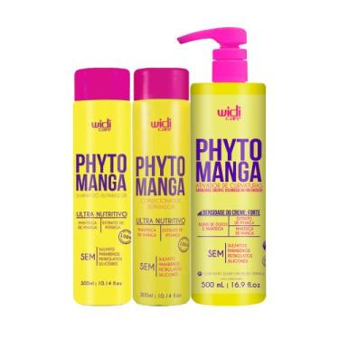 Imagem de Kit Widi PhytoManga Curvas Shampoo, Condicionador, Ativador Pesado - W