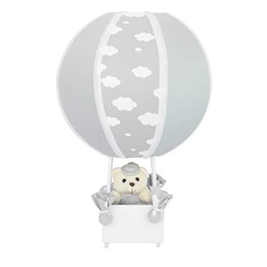 Imagem de Abajur Balãozinho Urso Nuvem Cinza