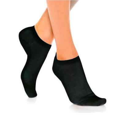 Imagem de 3 Pares Meia  Soquete (GROSSA 100% Cotton Algodão) Cano Curto  Feminin