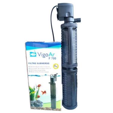 Imagem de Filtro Interno c/ bomba F700 Aquario até 200L VigoAr Oxigena, 220V