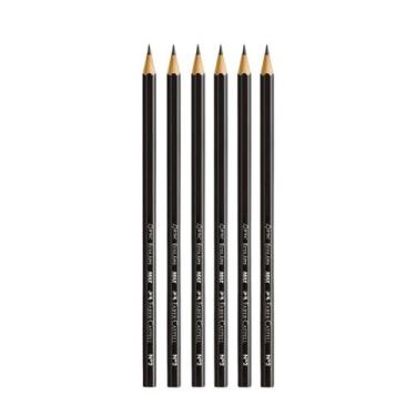Imagem de Lápis grafite N 2 sextavado Ecolápis Faber Castell, mais macio, fácil 