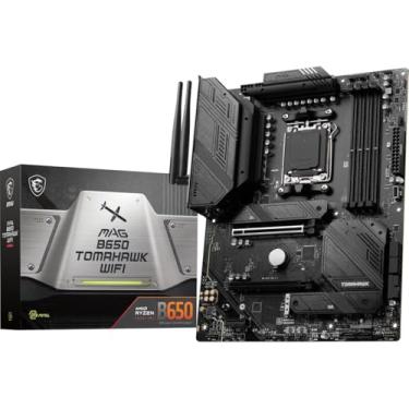 Imagem de MSI Placa-mãe para jogos MAG B650 Tomahawk WiFi (processadores AMD Ryzen 9000/8000/7000, AM5, DDR5, PCIe 4.0, M.2, SATA 6Gb/s, USB 3.2 Gen 2, HDMI/DP, Wi-Fi 6E, Bluetooth 5.3, LAN 2.5Gbps, ATX)