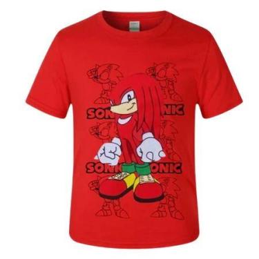 Imagem de SONIC - CAMISETA Fantasia Infantil Personagens knuckles - loja dinka, 
