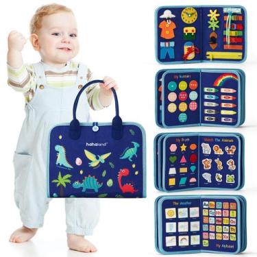Imagem de Busy Board Shahaland Toddler Toddler Montessori Toys, menino de 2 anos