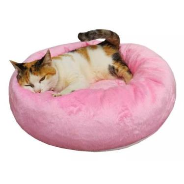 Imagem de Cama Pet Redonda 70cmx70cm Cães e Gatos Pelúcia Confortável - Emma Bab