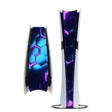 Imagem de Adesivo Middle Skin compatível com console PlayStation 5 Pro - Acessório decorativo à prova de poeira para PS5 Pro (Multicolorido-09)