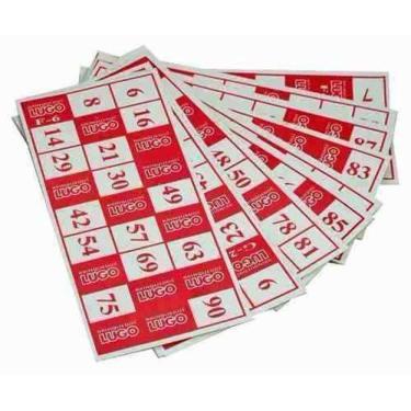 Imagem de Super Bingo Lugo Jogo Divertido 48 Cartelas Globo Com Numeros