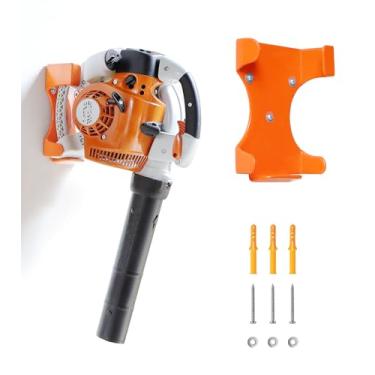Imagem de OSROENE Gancho de soprador de folhas, 1 pacote de suporte de ventilador portátil para parede de garagem, suporte de soprador de folhas para Stihl BG-56, BG-66, BG-86, SH-56, SH86