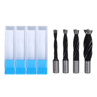 Imagem de 4 Pçs Conjunto de Fresa de Aço de Alta Velocidade 6 8 10 15mm Brocas Ferramenta de Perfuração para Madeira Macia Madeira Compensada Plástico
