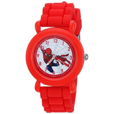 Imagem de Marvel Relógio infantil Homem-Aranha WMA000231 Marvel Spider-Man analógico quartzo vermelho, Vermelho