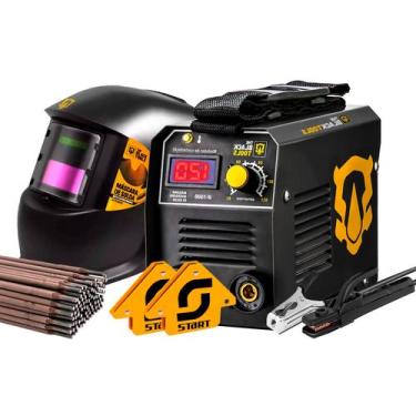 Imagem de Maquina Inversora Solda Digital 120a 220v Mma + Acessórios - THE BLACK