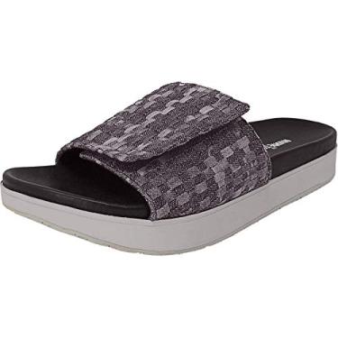 Imagem de Minnetonka Tecido de brim cinza cinza cinza Brett 76802-Feminino, Tecido jeans cinza, 10