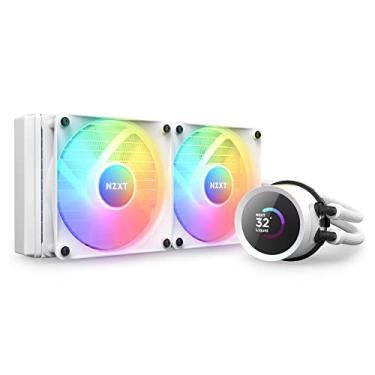 Imagem de NZXT Kraken 360 RGB – 360 mm AIO CPU Liquid Cooler – Tela LCD quadrada personalizável de 1,5" para imagens, métricas de desempenho – Bomba de alto desempenho – 3 x ventiladores F120 RGB Core – Branco