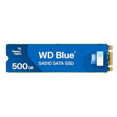 Imagem de Western Digital Unidade de estado sólido interna WD Blue SA510 SATA de 500 GB - SATA III 6 Gb/s, M.2 2280, até 560 MB/s - WDS500G3B0B