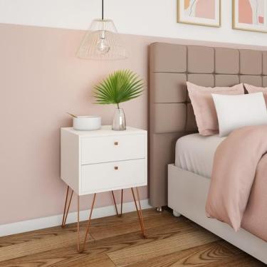 Imagem de Mesa de Cabeceira Maribor 2 GV Branca - Mobly