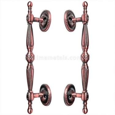 Imagem de Puxador Duplo Berlin 280Mm Cobre Antigo Porta Pivotante - Máxima metai