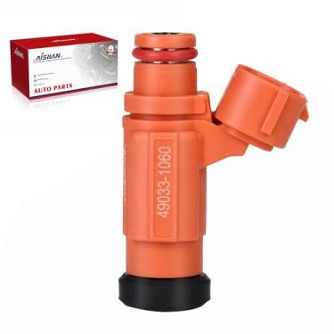 Imagem de AISHAN 1 peça de injetores de combustível 4 furos compatíveis com KAWASAKI Brute Force 750 2008-2014, Teryx 750 2009 2010 2011 2012 2013, Z1000 2003 2004 2005 2006 Substitui 4900 33-10 60 cm