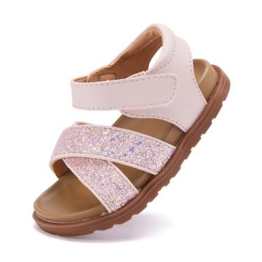 Imagem de BMCiTYBM Sandálias para bebês meninas meninos sapatos respiráveis infantis de verão antiderrapante 6 9 12 16 18 24 meses, 3 - Rosa, 12-18 Months Toddler
