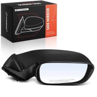 Imagem de A-Premium Espelho retrovisor traseiro externo preto dobrável manual do passageiro - compatível com Toyota Avalon 2005-2010