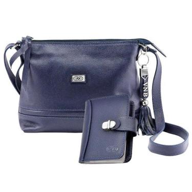 Imagem de Kit Bolsa com Carteira em Couro CE3022 Treviso - Galvani, Bone