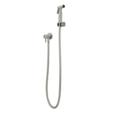 Imagem de Ducha Higiênica Banheiro Aço Inox 304 Escovado Completa 1/4V - Modelar