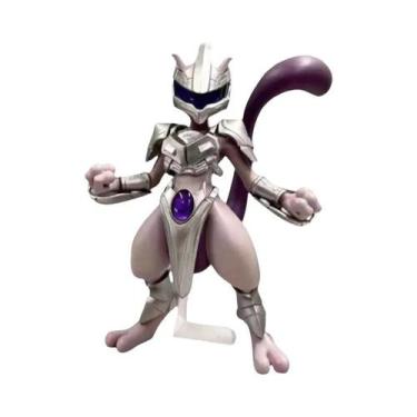 Imagem de 11cm Pokémon Mewtwo Anime PVC Figura Estátua De Aço Legal Modelo Brinq