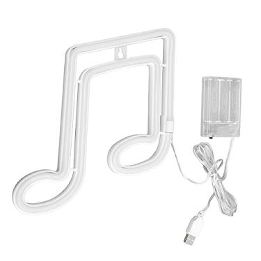 Imagem de Nota Musical LED NEON SIGN Light Night Light for Vacation Decoration, USB/Battery, 8,0oz (Luz azul)