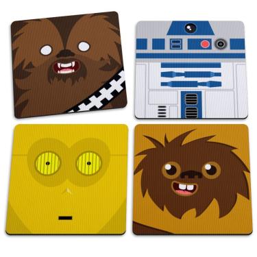Imagem de Jogo De Porta Copos Geek Side Faces - 4 Peças