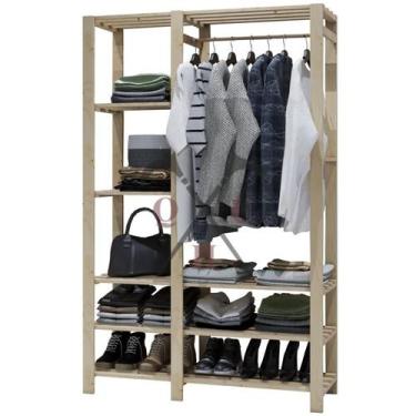 Imagem de Mancebo Cabideiro Sapateira Arara 4 Prateleiras Ofertas - Technox