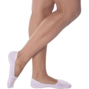 Imagem de Meia Sapatilha Selene 7760 Feminina Algodão Cano Invisível, Branco, 34